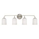 Elira 4 Light Vanity, Brushed Nickel