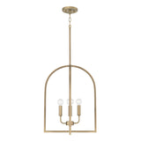 Elira Lantern Pendant 16", Aged Brass