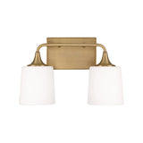 Harper 2 Light Vanity, Aged Brass