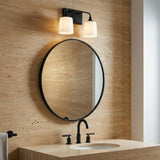 Harper 2 Light Vanity, Matte Black