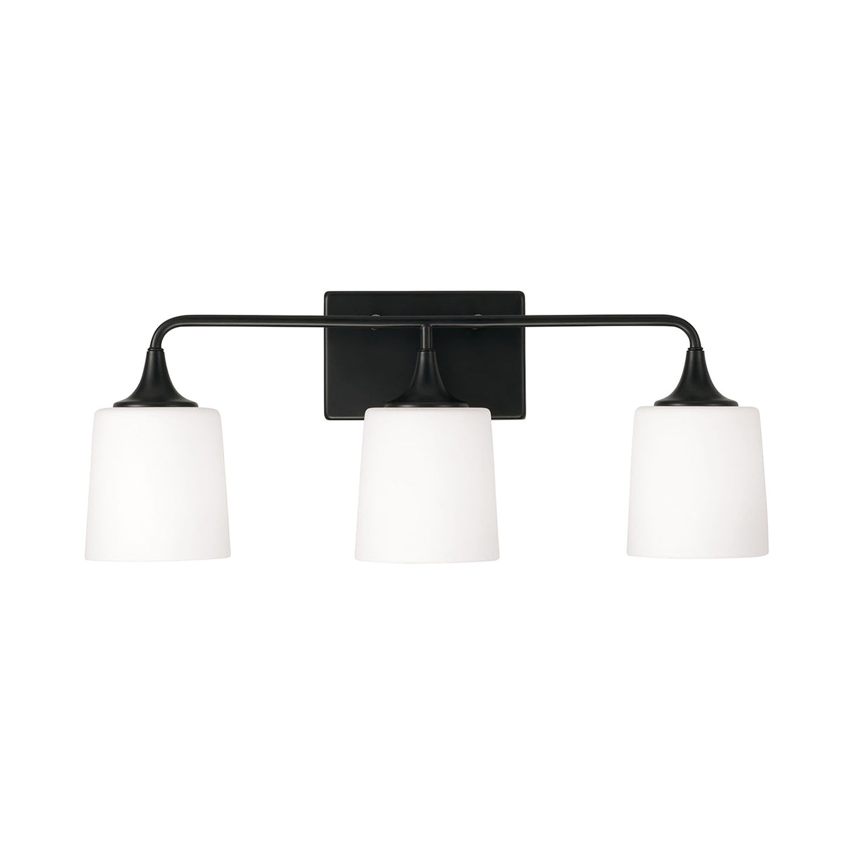 Harper 3 Light Vanity, Matte Black