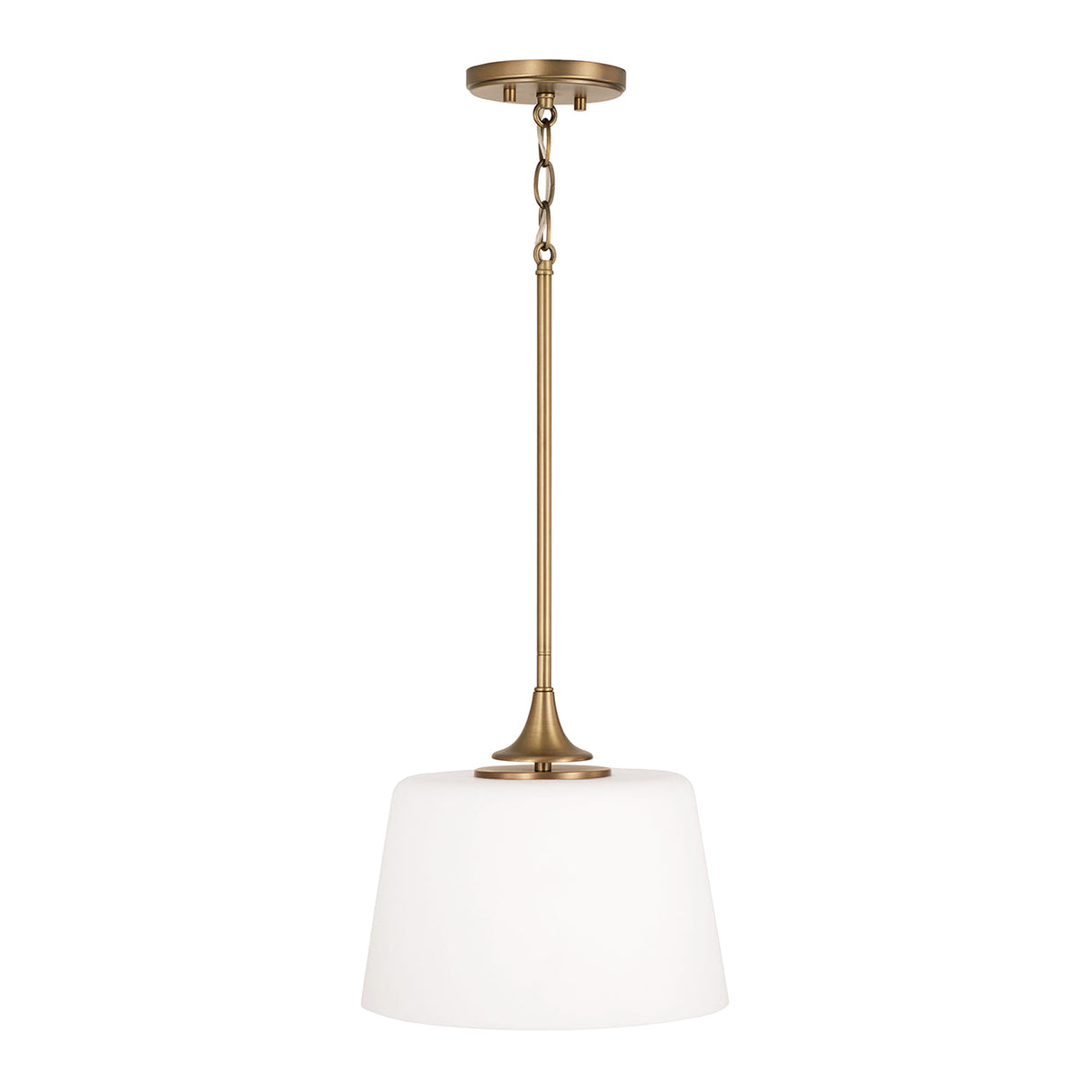 Harper Pendant 12", Aged Brass