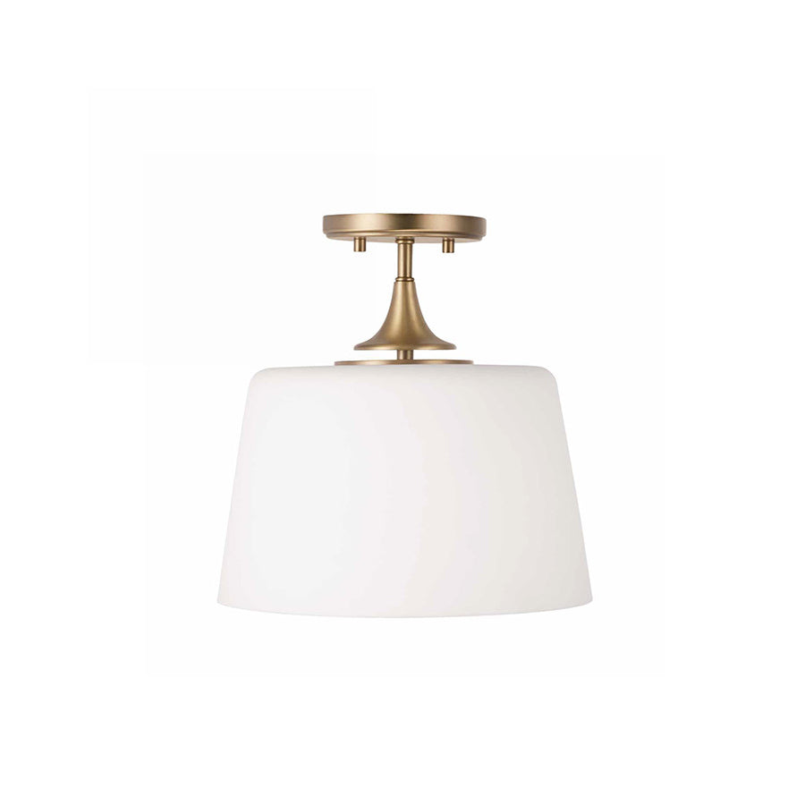 Harper Semi-Flush 12", Aged Brass