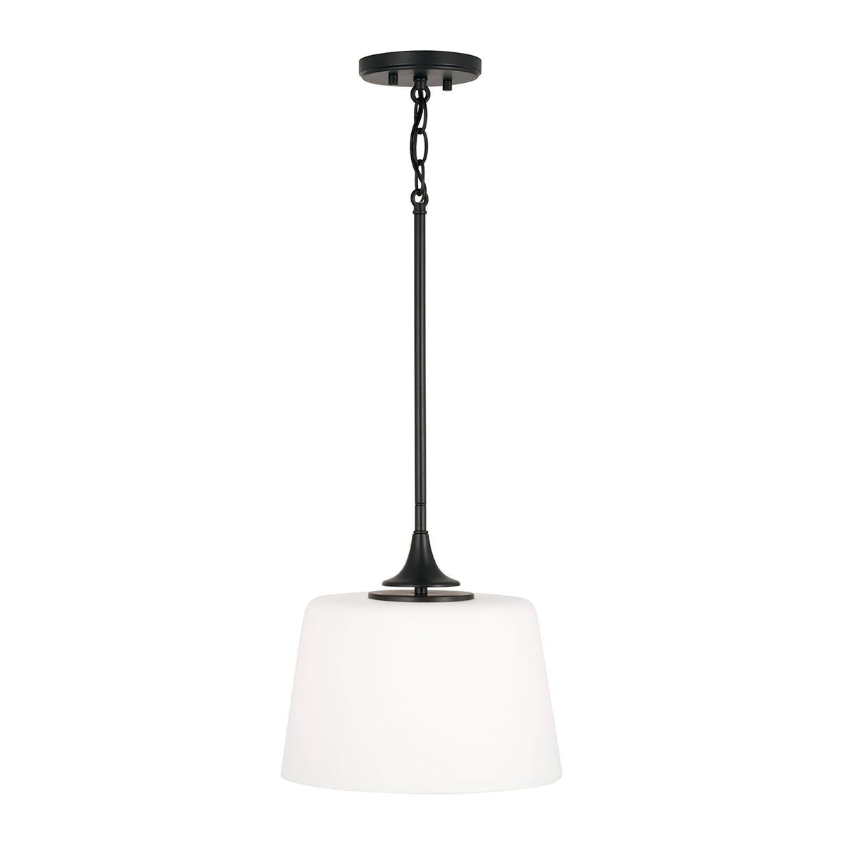 Harper Pendant 12", Matte Black