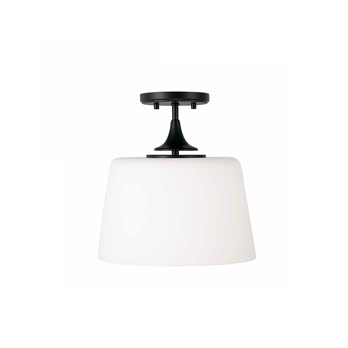 Harper Semi-Flush 12", Matte Black