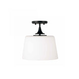 Harper Semi-Flush 12", Matte Black