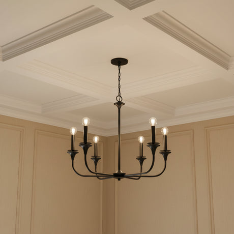 Harper 5 Light Chandelier 31" for Transitional home with Beige Walls