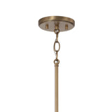 Cleo Pendant 13", Matte Black and Aged Brass