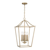 Eloise Lantern Pendant 16", Matte Brass