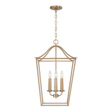 Eloise Lantern Pendant 16", Matte Brass