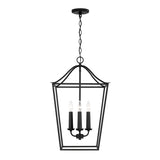 Eloise Lantern Pendant 16", Textured Black
