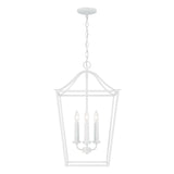 Eloise Lantern Pendant 16", Textured White
