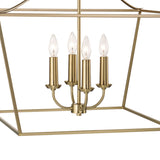 Eloise Lantern Pendant 28", Matte Brass