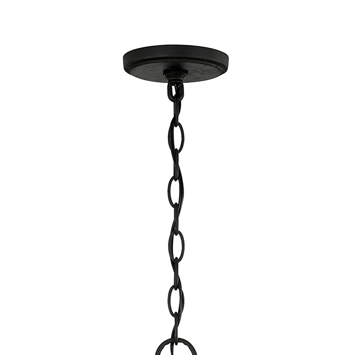 Eloise Lantern Pendant 28", Textured Black
