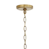 Clara Lantern Pendant 17", Aged Brass
