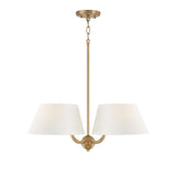 Colton 4 Light Chandelier 26", Aged Brass