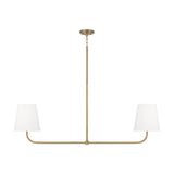 Lior 2 Light Linear Pendant 50", Aged Brass