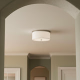 Wells Flush Mount 16", Matte Nickel