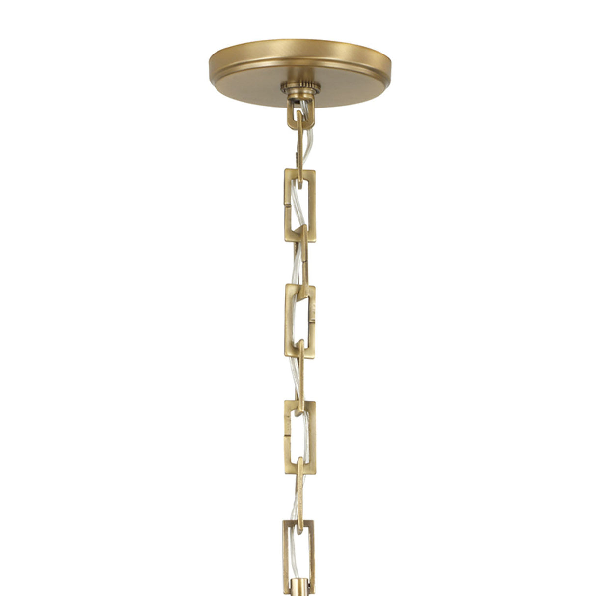 Vita Pendant 28", Aged Brass