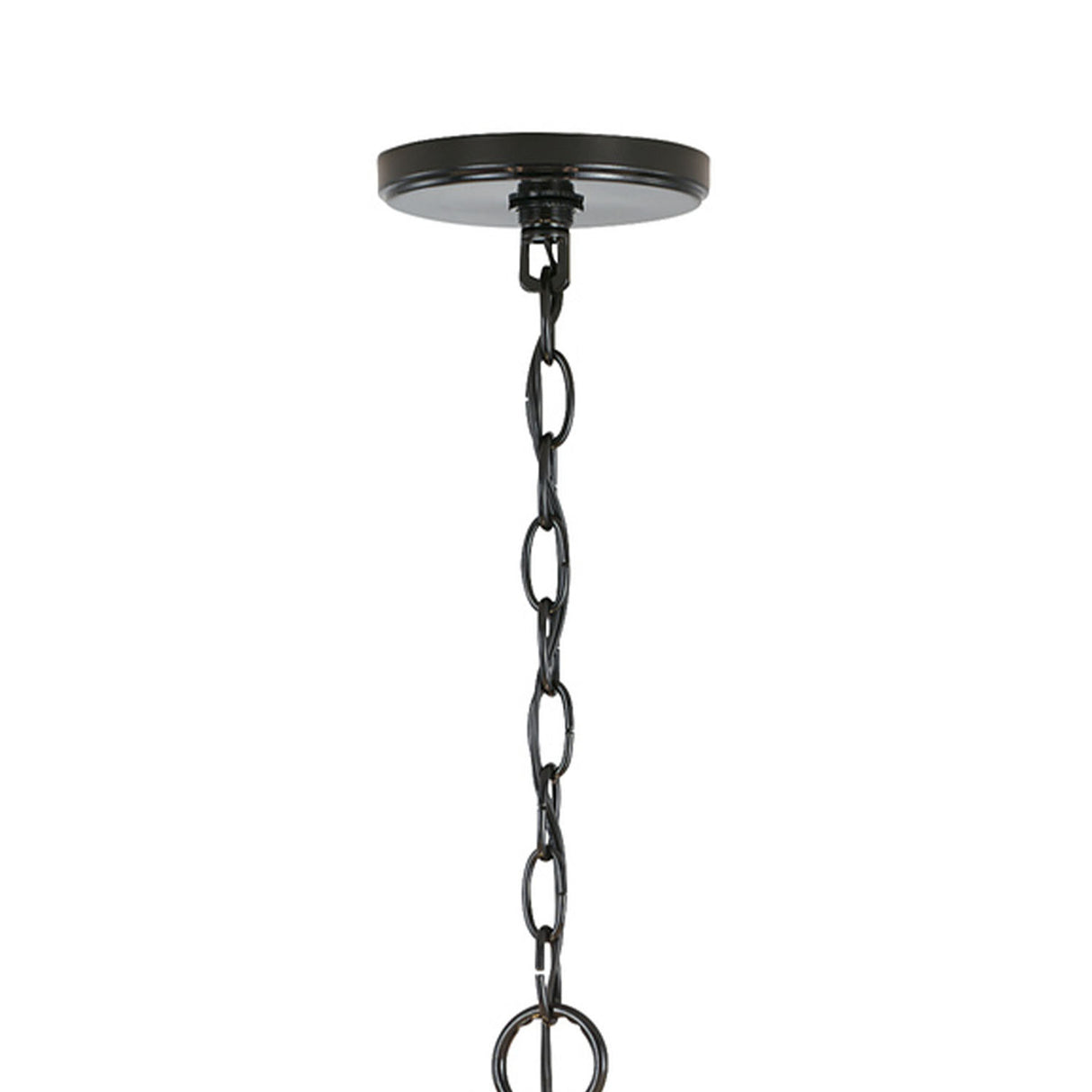 Whitby Pendant 26", Glossy Black and Aged Brass