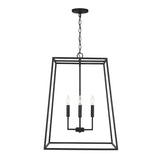 Tilden Lantern Pendant 21", Textured Black