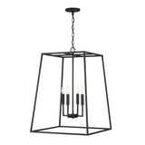 Tilden Lantern Pendant 21", Textured Black