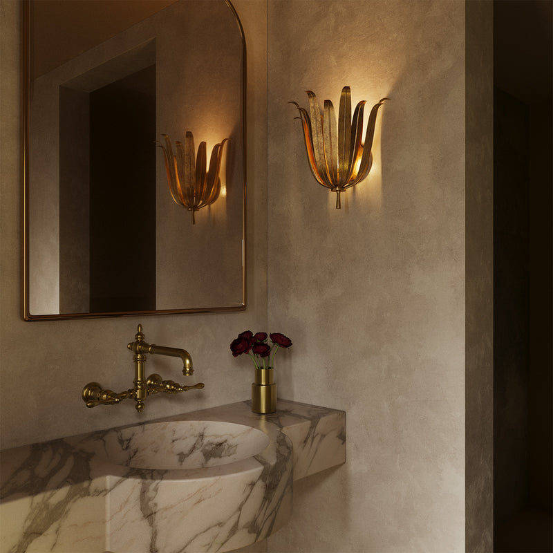 Cerise Wall Sconce 14", Antique Gold