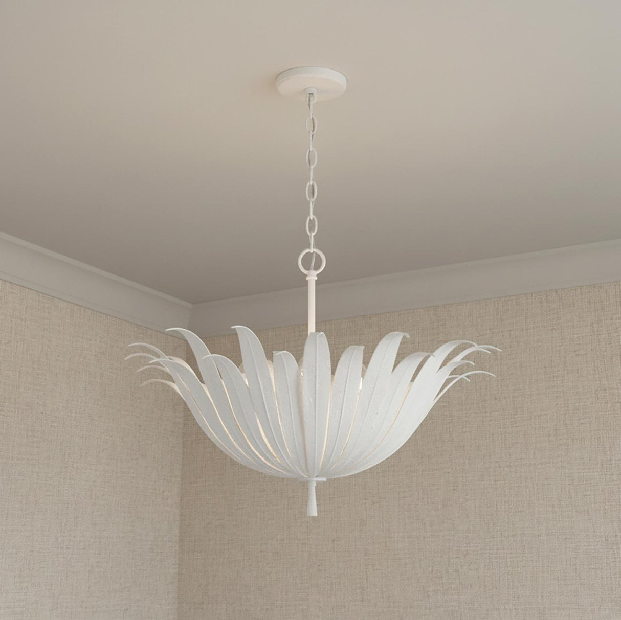 Cerise Pendant 24", Textured White