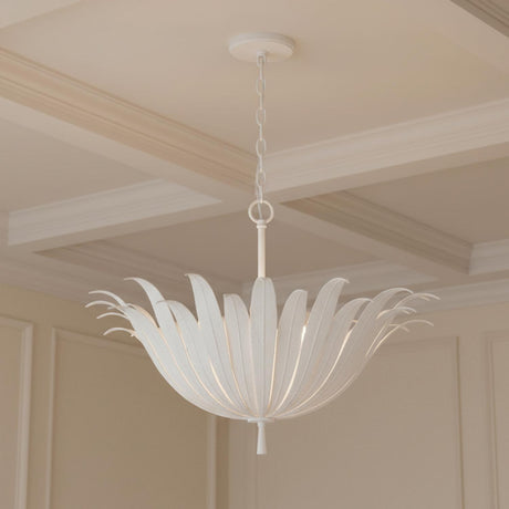 Cerise Pendant 24, Textured White for Transitional home with Cream Walls