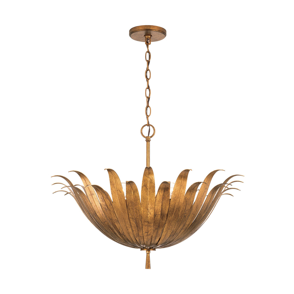 Cerise Pendant 24", Antique Gold