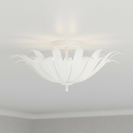 Cerise Semi-Flush 18" for Coastal home with White Painted Siding