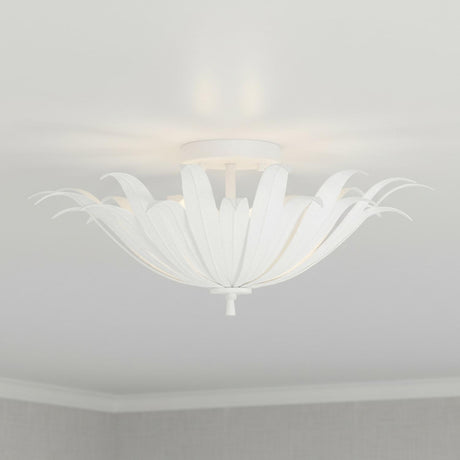 Cerise Semi-Flush 18", Textured White