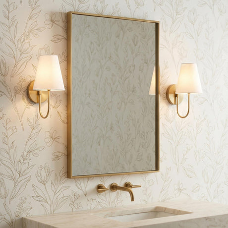 Dorian Wall Sconce 14", Matte Brass