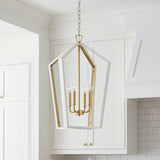 Talin Lantern Pendant 20" for Modern Farmhouse home with White Board and Batten