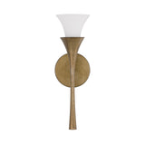 Fleur Wall Sconce 16", Textured Brushed Brass