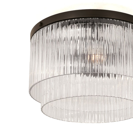 Libra Flush Mount 16", Oiled Bronze