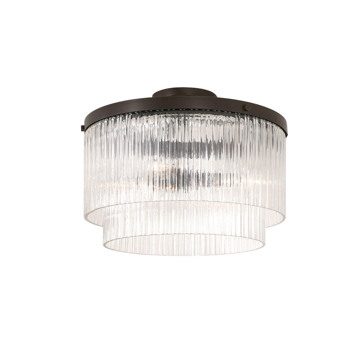 Libra Flush Mount 16", Oiled Bronze