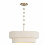 Saltair Pendant 20", Matte Brass with Natural Rope