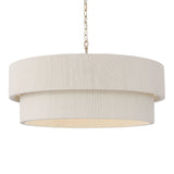 Saltair Pendant 30", Matte Brass with Natural Rope
