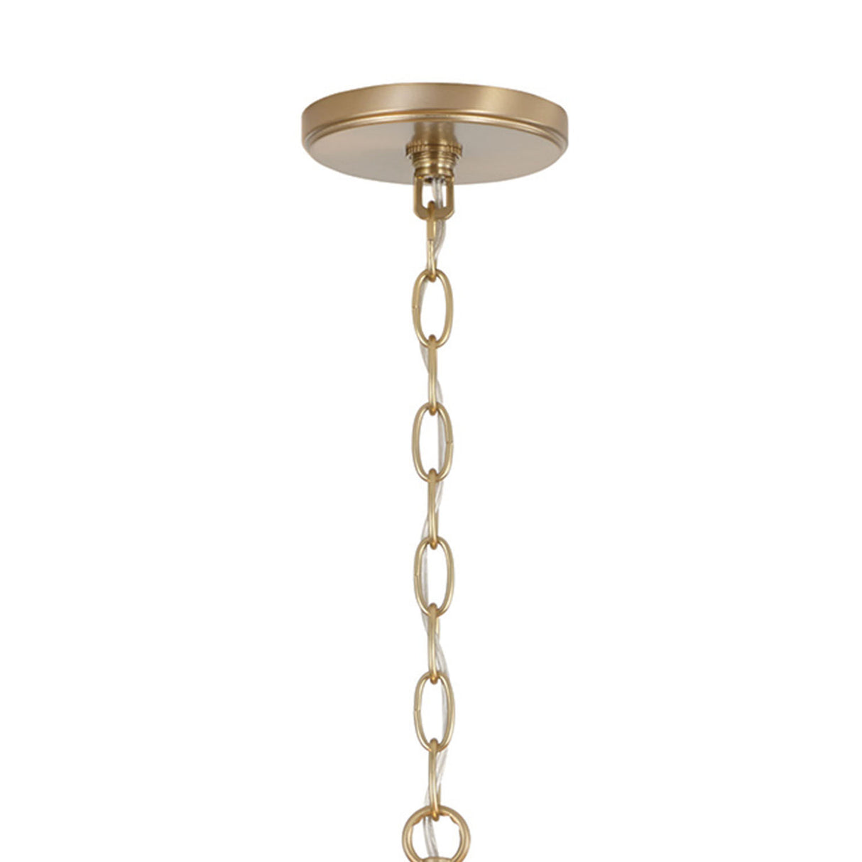 Saltair Pendant 30", Matte Brass with Natural Rope