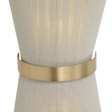 Beacon 2 Light Wall Sconce 16", Patina Brass with Natural Rope