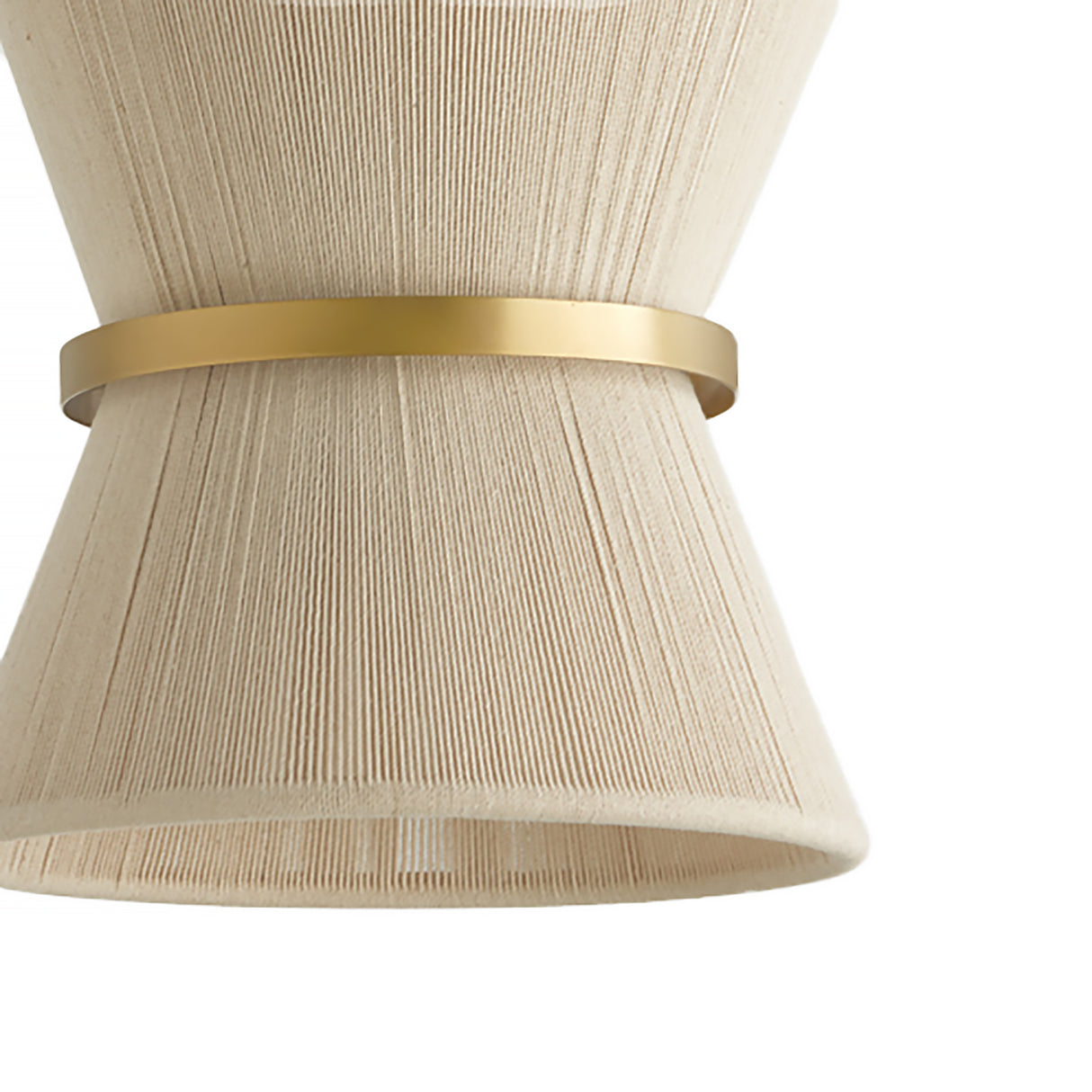 Beacon Pendant 12", Patina Brass with Natural Rope