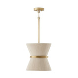 Beacon Pendant 12", Patina Brass with Natural Rope