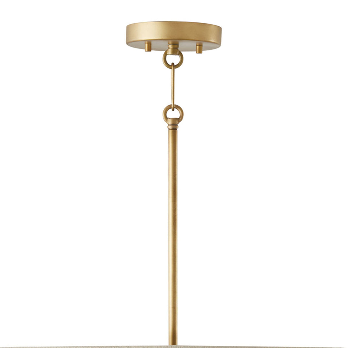 Beacon Pendant 20", Patina Brass with Natural Rope