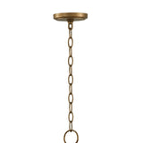Reed Pendant 21", Textured Brushed Brass