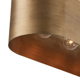 Reed Linear Pendant 44", Textured Brushed Brass