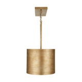 Reed Linear Pendant 44", Textured Brushed Brass
