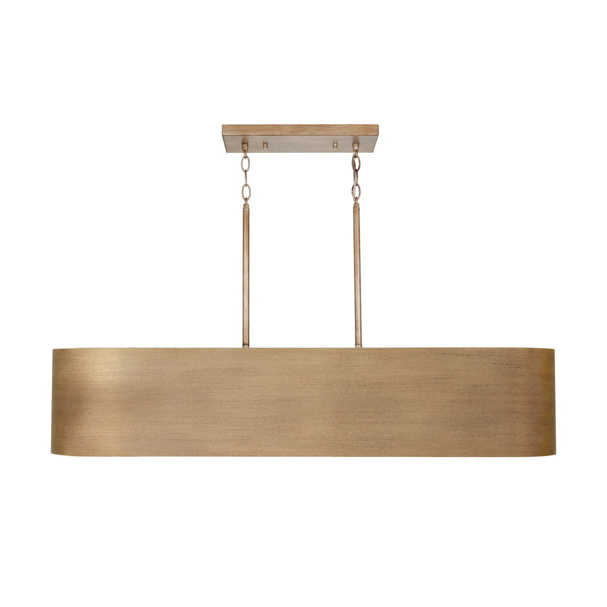 Reed Linear Pendant 44", Textured Brushed Brass
