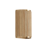 Leery Wall Sconce 12", Whitewash and Matte Brass