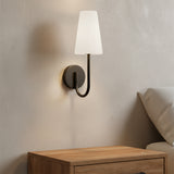 Viola Wall Sconce 17, Matte Black for Modern home with Textured Walls